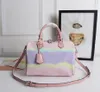 Classic high quality luxury designer bag diagonal handbags fashion lady shoulder bags gradient color handbag wallet free ship