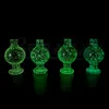 Beracky Smoking Luminous Glass Bubble Carb Cap 25mmOD Colored Heady Caps for Beveled Edge Quartz Banger Nails Water Bongs Pipes Dab Rigs