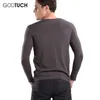 Men's Sleepwear Winter Brand Mens Thermal Underwear Cotton Long Johns Round Neck Sleeve Tops 4XL 5XL 6XL Plus Size Ondergoed G-019