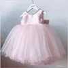 Summer Baby Baptism Pink Dresses For Baby Girls Lace Princess Dress 1st Year Birthday Dress Infant Party Dress Newborn Clothes 210315