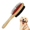 Dwustronne Pet Grooming Groomer Cat Dog Hair Futro Higher Bright Grzebień R9JC