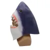 Nouveauté masque de tête de requin Halloween mascarade animal de fête latex horreur masque effrayant tête de poisson masque périphérique capot COS accessoires T200703