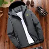 Jaquetas dos homens primavera Outono Casual impermeável Jaqueta Outwear Bombardeiro Bombardeiro Turismo Masculino Turismo Mountain Raincoat Tamanho M ~ 5XL