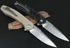 Specialerbjudanden JJ048 Flipper Folding Kniv D2 Satin Drop Point Blad Stålplåt   G10 Handtag Utomhus Camping Vandring EDC Pocket Knives