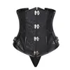 Bustiers Corsets Costume Basque Clubwear Gothique Femme Acier Steampunk Corset Top Underbust Plus Size291g