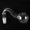 Tuyaux de brûleur à mazout en verre Pyrex sphérique clair 14mm 18mm mâle femelle Joint Tube de verre tuyau épais accessoires de fumer tuyaux à main
