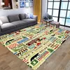 Carpets 3D Printed Green Tree Pattern For Living Room Bedroom Floor Mat Children Play Memory Foam Bedside Non-slip Area Rugs