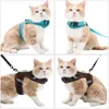 Dog Collars & Leashes Cat Pet Leash Mesh Breathable Harness Reflective Rope Supplies