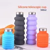 500 ml Folding Water Bottle Portable Incurtable Silicone Coffee är stämningsresor Drinking Sport svarar slutligen kettle 211122