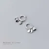 925 Sterling Silver Gold Color Love Hearts Hoop Kolczyk dla kobiet Anti-Allergy Fine Jewelry Design 210707