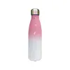 17oz Sublimation Cola Water Bottles Gradient Colors with coat color changing cola Cups 500ml Blank Stainless Steel drinking bottle