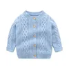 Barns cardigan Boys Sweaters 2021 Atumn Winter Clothes for Kids Toddler Girl Stickad Sweater Jacket Baby Pullover Y1024