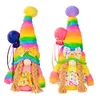 Décorations de Noël Rainbow gnome peluche peluche peluche suédoise tomte scandinave elfe maison salon salle de vie plat décor lgbt cadeau phjk2110