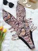 Leopard 2020 Sexy Women One Piece Swimsuit Swimsite Swimwear Smear Bangage Thong Бразильский костюм для купания Women86749201840299