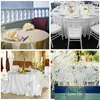 Toalha de mesa redonda Tabela de cetim Christmas Tablecloths Royal Blue Inoverlay para festa de casamento Banquete de