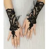 gants de mariage noir