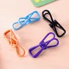 Clothing & Wardrobe Storage 10PCS Multipurpose Metal Clips Windproof Anti Skid Colourful Clothes Pins Pegs Household Clothespin For Hangers