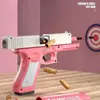 Pistolmanual Eva Soft Bullet Blaster Toy Gun Airsoft Pneumatisk skjutning med ljuddämpare för barn barn vuxen CS Fighting Boys Birthday Present