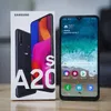 改装されたオリジナルのSamsung Galaxy A20S A20 4G LTEロック解除スマートフォン2G RAM 32GB ROMトリプルリアカメラロック解除携帯電話1PC DHL