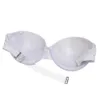 YBCG Push-up Bra Strapless Transparent Straps Underwear Adjusted Convertible Strap Solid Gather Lingerie A B C D Cup 210728