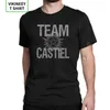 メンズTシャツマンスーパーナチュラルTシャツチームCastiel Spn Brothersビンテージクルーネック半袖トップスティーノーマル