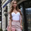 2pc Sexy body réservoirs femmes mode Streetwear femme été vêtements femme vêtements solide sans manches moulante hauts en gros 2021