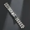 Watch Bands 18mm 19mm Oyster Solid Stainless Steel Bracelet Strap Fit For 5298k