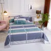 Draps ensembles Simple rose Plaid rayure drap de lit avec étui coton plat doux et de haute qualité ensemble mode Textile de maison