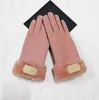 Gants de Style fausse fourrure pour femmes, nouveau Design de marque, gants chauds d'hiver en cuir artificiel à cinq doigts pour l'extérieur, 31218F, 2021