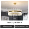 Lekkie luksusowe lampy żyrandolowe Post-nowoczesny kryształ Nordic minimalistyczny salon jadalnia sypialnia Lampy LED LED LED