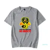 Hot Sale Fashion Summer Populära Cobra Kai T-shirts Män / Kvinnor Cool Short Sleeve Rolig T Shirt Classic Design Tops Tees Cobra Kai Kläder