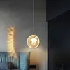Nordic Creative Crystal Tek Baş Kolye Lamba Lüks Yatak Odası Başucu Yumuşak Luminaria Yeni Restoran Bar Kolye Işık Parlak