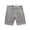 Mäns Sommar Mode Märke Slim Fit Straight Japan Vintage Style Striped Blue Navy Casual Shorts Man Kina Kläder