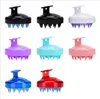 Nieuwe Mooie en Praktische Zachte Siliconen Shampoo Brush Massage Shampoo Borstel om de hoofdhuid House House Bath Comb Hairdressing Tool RRF835 schoon te maken