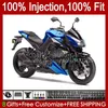 Mold wtrysku ciała dla Kawasaki Ninja Z 1000 R Z1000 2011 2012 2013 roku nadwozie 15NO.69 Z-1000 Z1000R 2010-2013 Z-1000R 10 11 12 13 OEM Zestaw do błonnika błyszczący niebieski