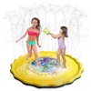 170 cm Nadmuchiwane Dzieci Dywan Mata Wody Nadmuchiwane Spray Wody Poduszki Baby Play Mata Beach Lawn Gry Pad Zraszacz Play Zabawki 210724