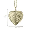 Sublimation Blanks Pendant Decorations Aluminum Locket Photo Fashion Jewelry Necklace Angel Wings Hot Transfer Printing Gold Silver Valentine's Day heart Shape