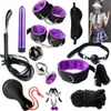 Nxy Adulto Brinquedos Jogos de Sexo Bondage BDSM Set Whip Gag Mamilo Gravatas Corda Algemas Handcuffs Brinquedos Para Casais EXóticos Y Lingerie Enfermeira Traje Cosplay 1201