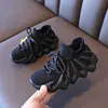 Herfst Kinderen Tennisschoenen 2021 Nieuwe Kinderen Sportschoenen Jongens Sneakers Mode Ademende Kinderen Casual Lopen Meisjes Loopschoenen G1025