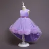 Dziewczyna Suknie 3 10 Letnia Krajowa Księżniczka Piękna Suknia Ślubna Dla Dziewczyny Suknia Balowa Lato Krótki Rękaw Elegancki Kwiaty 2021 Kostiumy dla dzieci