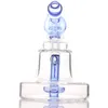 Hookahs Mini Dab Rig 5'' Glass Bong Shower Perc Female 14.5mm Water Pipe with Quartz Banger Bowl