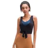 2023 Nieuwe Onregelmatige Lint Yoga Vest Elastisch Slanke Sport Running Fitness Vrouwelijke Shirts Stretch Slim Running Gym Top Fashion