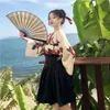 Kimono Sakura fille Style japonais imprimé fleuri robe Vintage femme Oriental camélia amour Costume Haori Yukata vêtements asiatiques