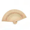 wedding favors Folding Wooden Carved Craft Hand Fans Chinese Classical Wooden Fan For Home Decoration Crafts Souvenir Gifts SN3411