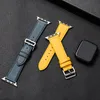 Applicable to Apple Watch strap head layer leather pin buckle style iwatch1 2 3 4 5 6 SE 38-40mm 42-44mm Leather Watch Bands