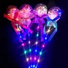 2021 Balão Princesa Light-up Magic Ball Wand Stick Bruxa Wizard Fada Levou Bobo Infantil Brinquedos Atacado