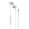 Fones de ouvido estéreo Bass in-Ear 3.5mm fones de ouvido com controle de voz Build-in MIC multi cores e embalagens de saco