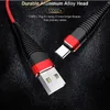 Kable telefonów komórkowych 1M 3FT Nowy Trwała oporowa oporowa na pleciona Nylon USB Type-C Cable 2.4a Szybka ładowanie Micro Data Sync do telefonu S9 Efektywne praktyczne