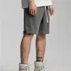 Помытые хлопковые винтажные пот шорты летней эластичной талии Jogger Short 210713