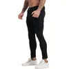 Мужские тощие джинсы Homme брюки высокая талия классические хип-хоп стрейч-мужские брюки хлопчатобумажные удобные мягкие полнометражные ZM141